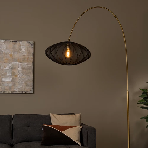 Lucide CORINA - Bogenlampe - 1xE27 - Schwarz - Atmosphäre 1